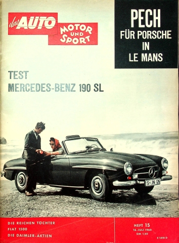 Deckblatt Auto Motor und Sport (15/1960)